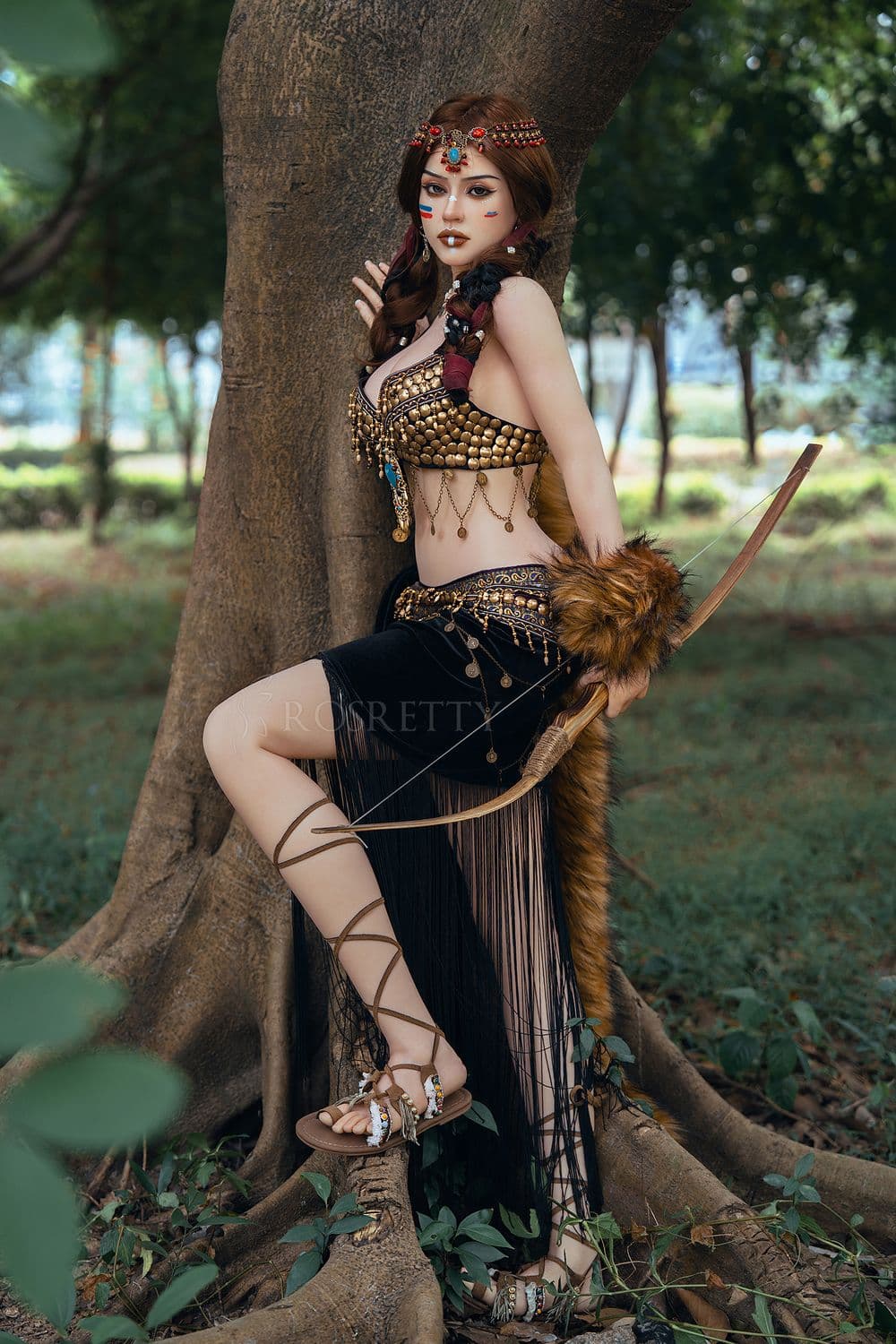 Rosretty Doll 164cm/5ft5 大胸部原始部落女王狂野美人逼真全矽膠性愛娃娃 - Frieda：深度評測